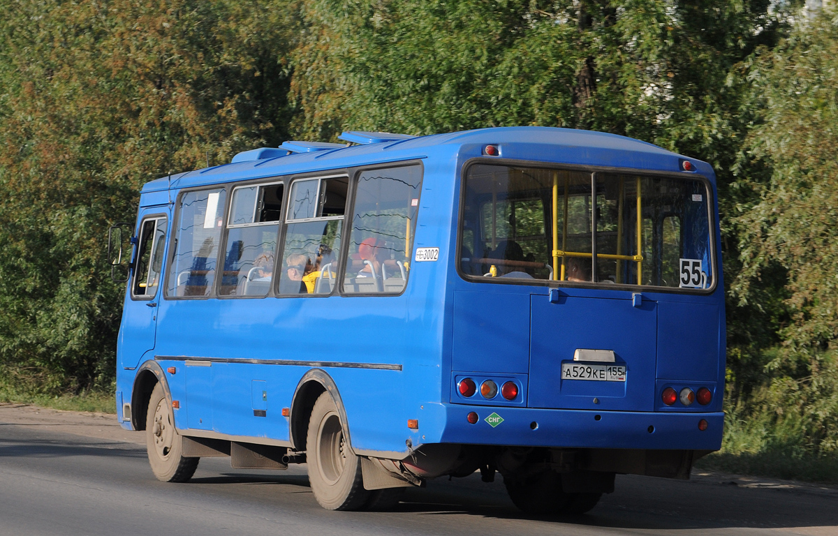 Омская область, ПАЗ-32054 № 3002