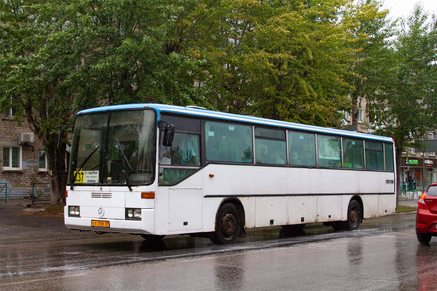 Perm region, Mercedes-Benz O408 # АТ 718 59