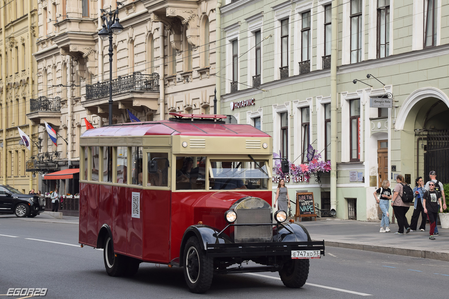 Санкт-Петербург, ЗиС-8 (реплика) № Е 747 ХО 53