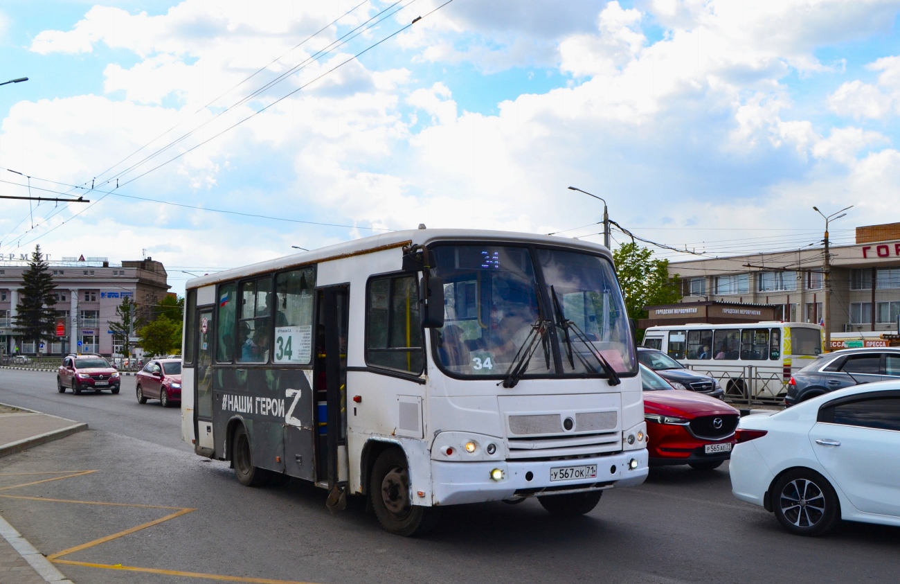 Тульская область, ПАЗ-320402-05 № У 567 ОК 71