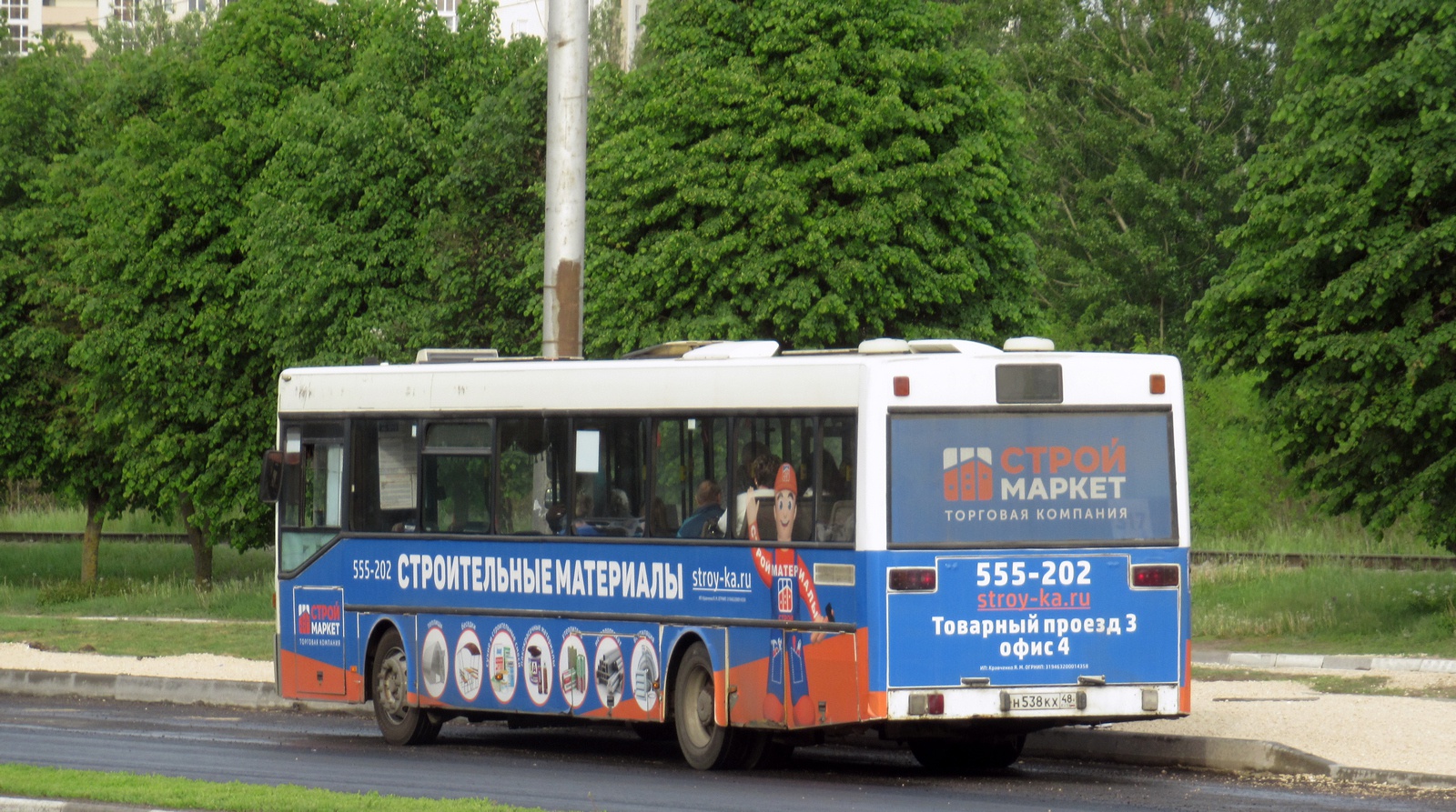 Lipetsk region, Mercedes-Benz O405 Nr. Н 538 КХ 48