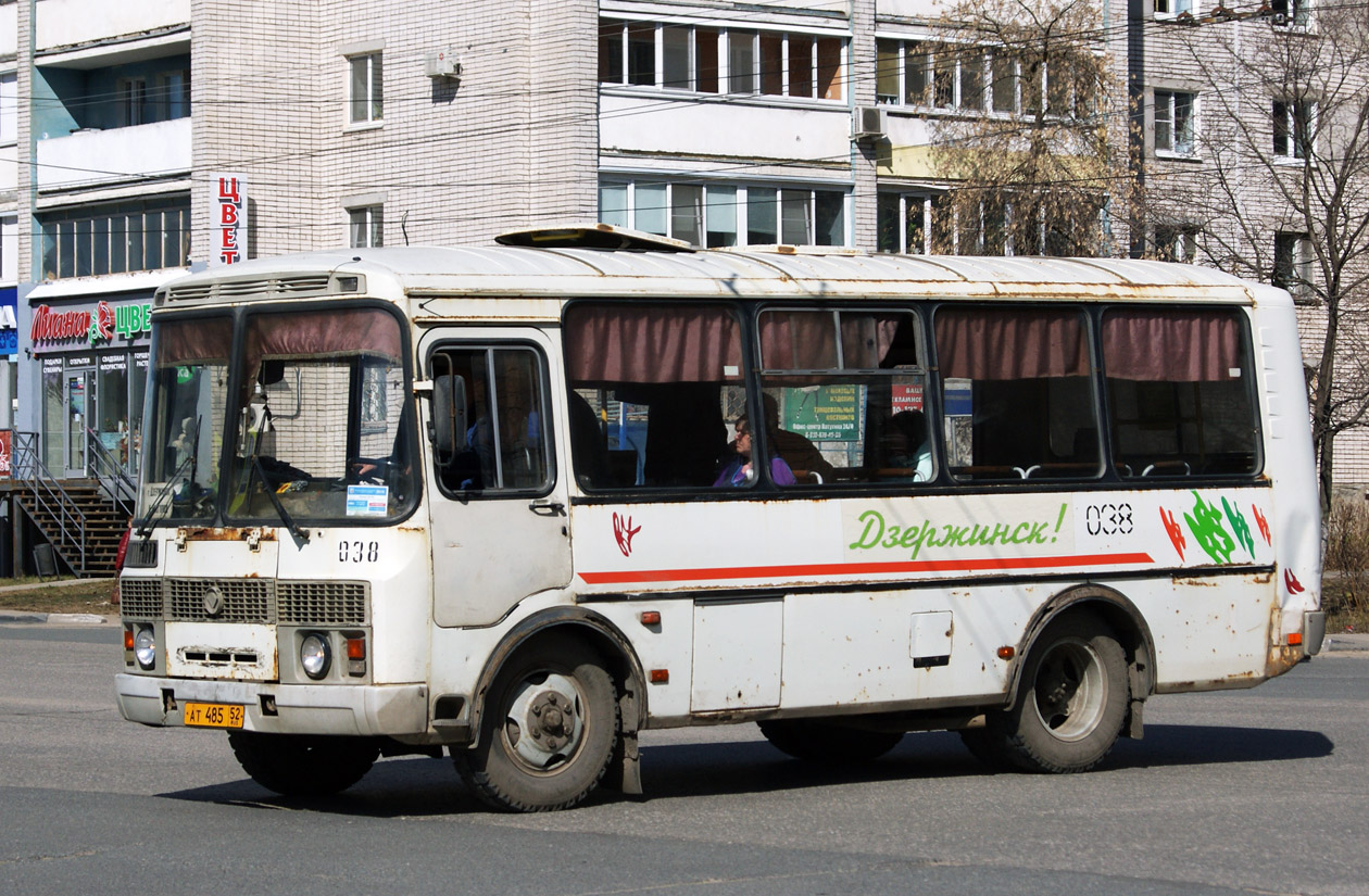 Нижегородская область, ПАЗ-32054 № 038