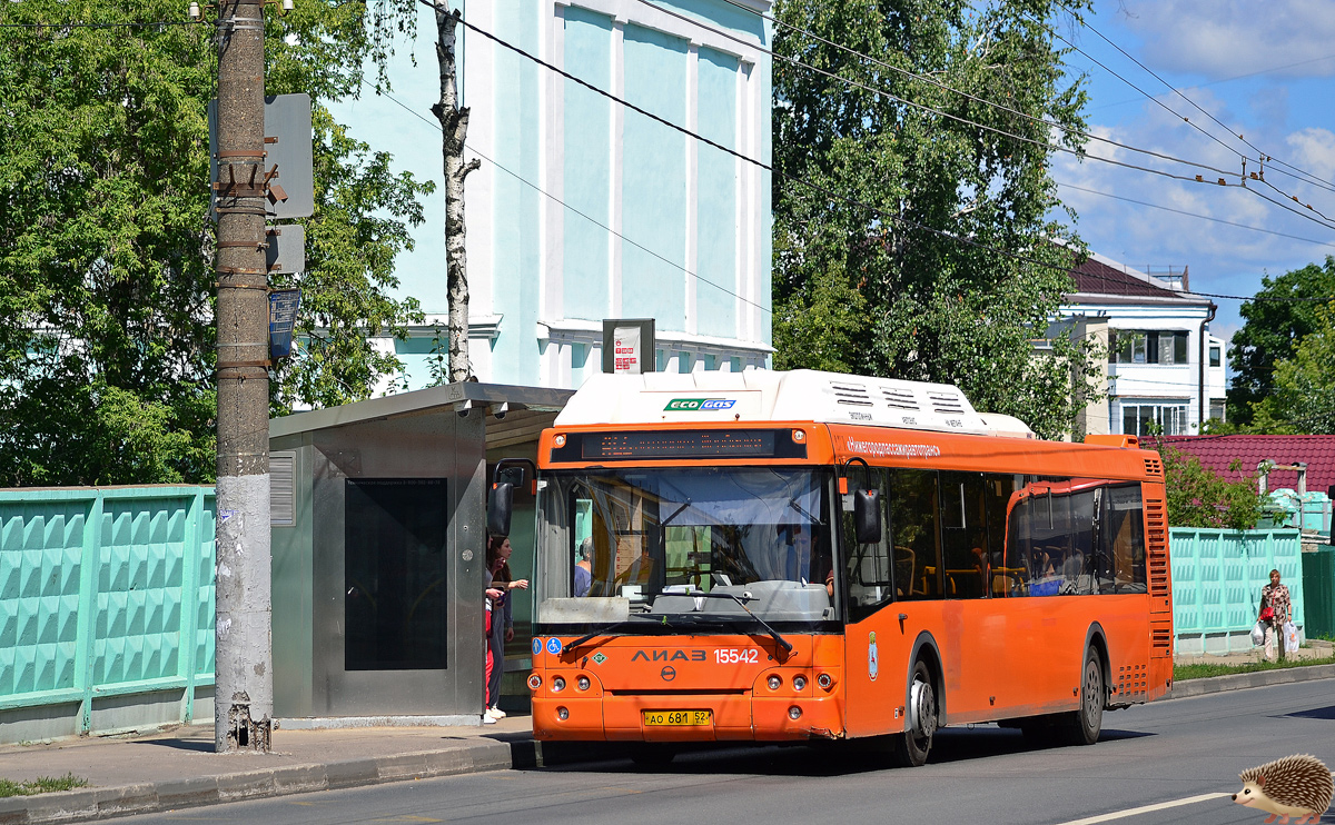 Нижегородская область, ЛиАЗ-5292.67 (CNG) № 15542