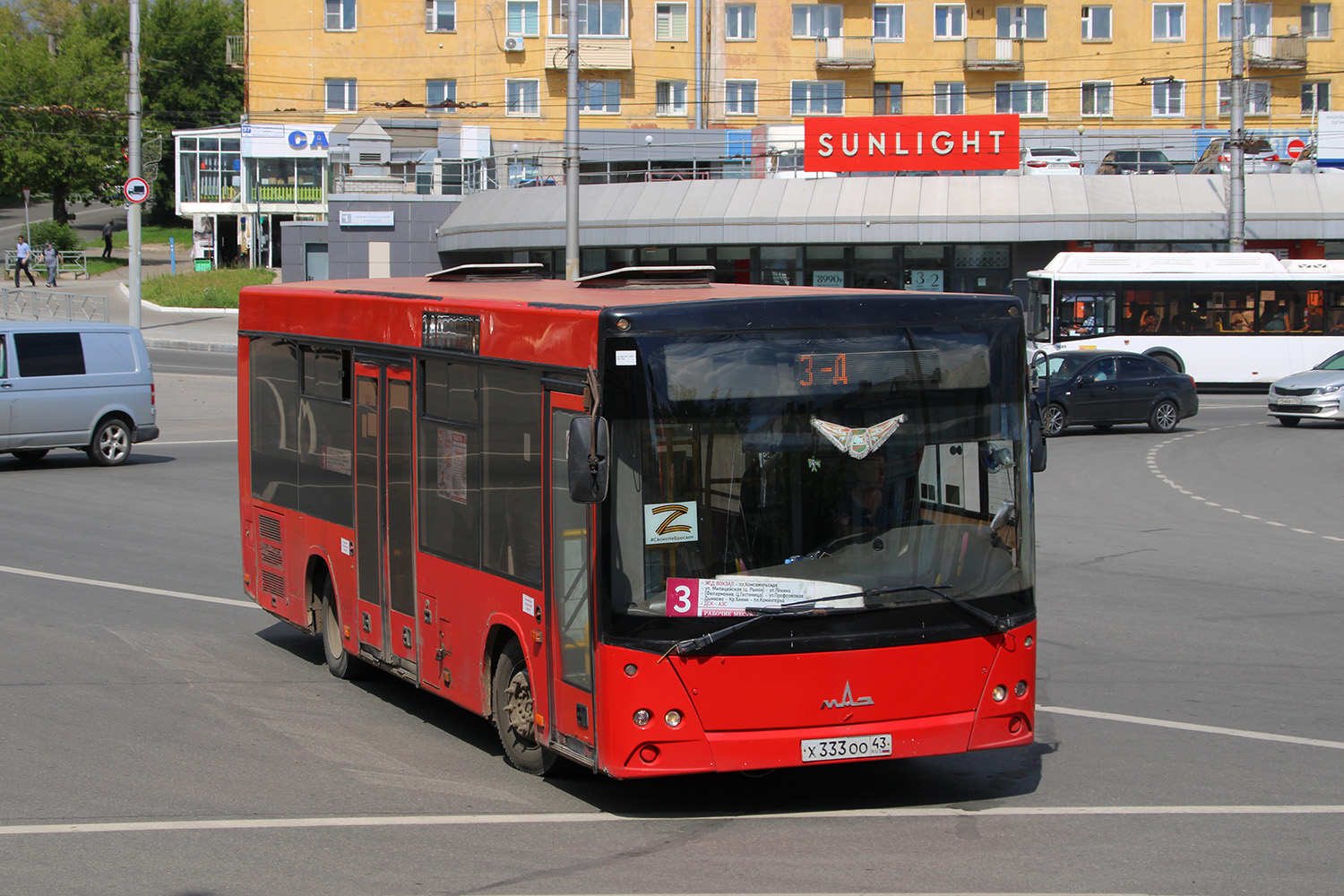 Кировская область, МАЗ-206.068 № Х 333 ОО 43