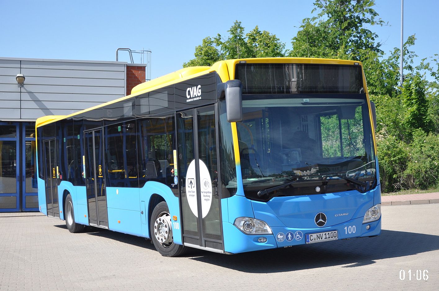 Саксония, Mercedes-Benz Citaro C2 № 100; Саксония — 7. Ikarus-Bus-Treffen in Deutschland — Chemnitz 03.06.2023