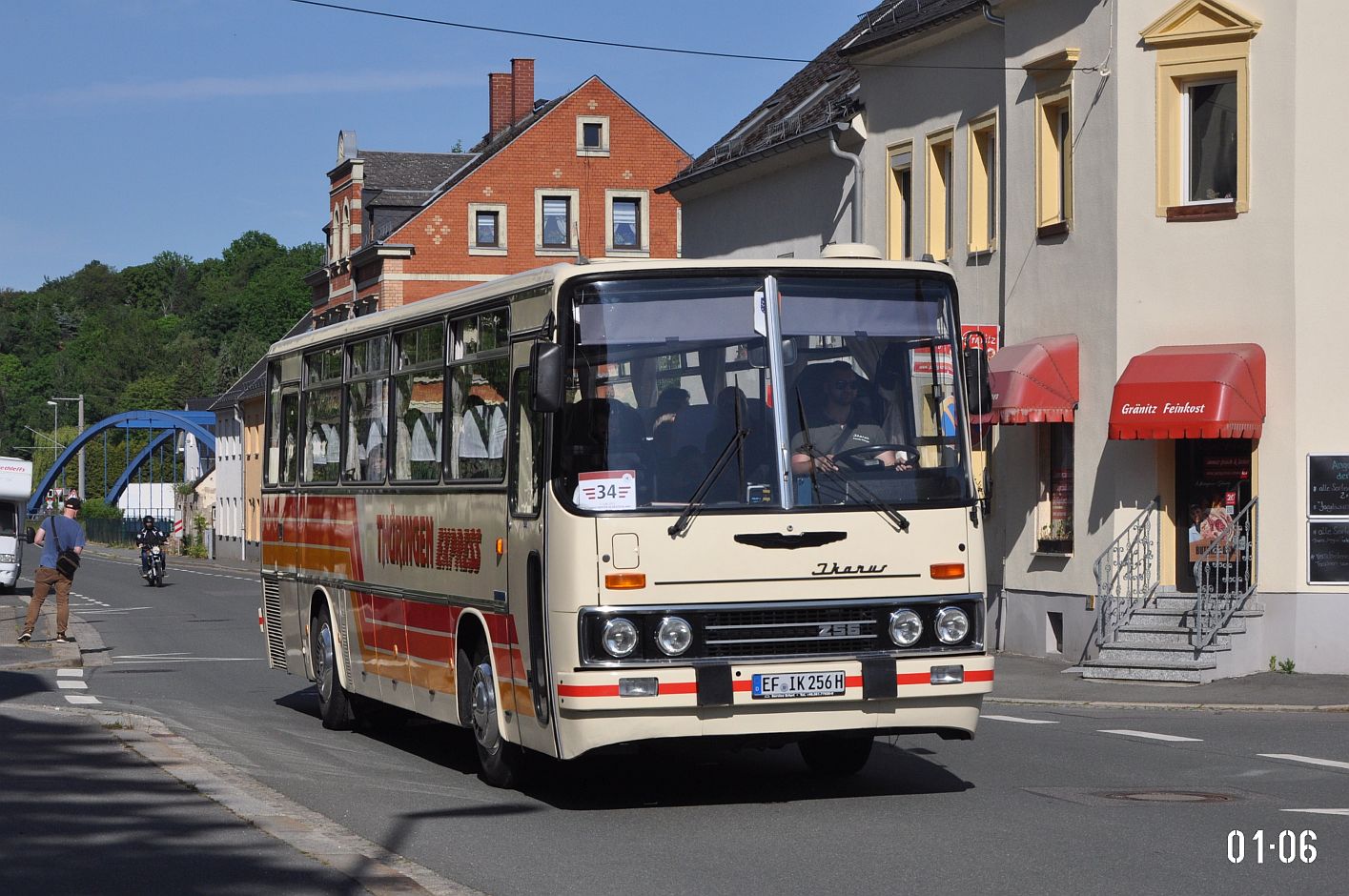 Thuringia, Ikarus 256.51 # EF-IK 256H; Saxony — 7. Ikarus-Bus-Treffen in Deutschland — Chemnitz 03.06.2023