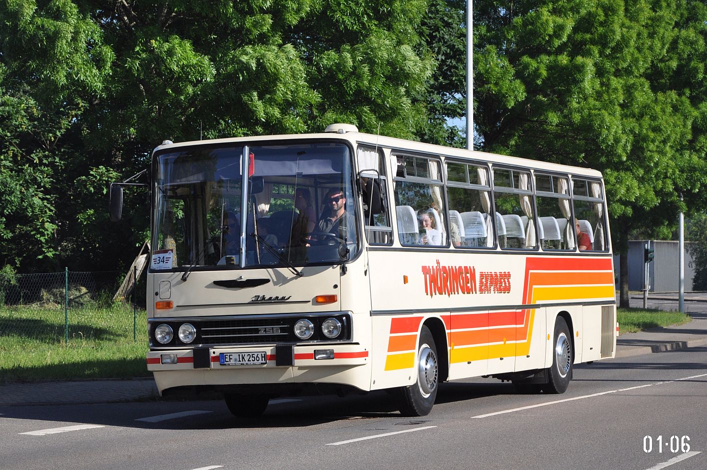 Тюрингия, Ikarus 256.51 № EF-IK 256H; Саксония — 7. Ikarus-Bus-Treffen in Deutschland — Chemnitz 03.06.2023