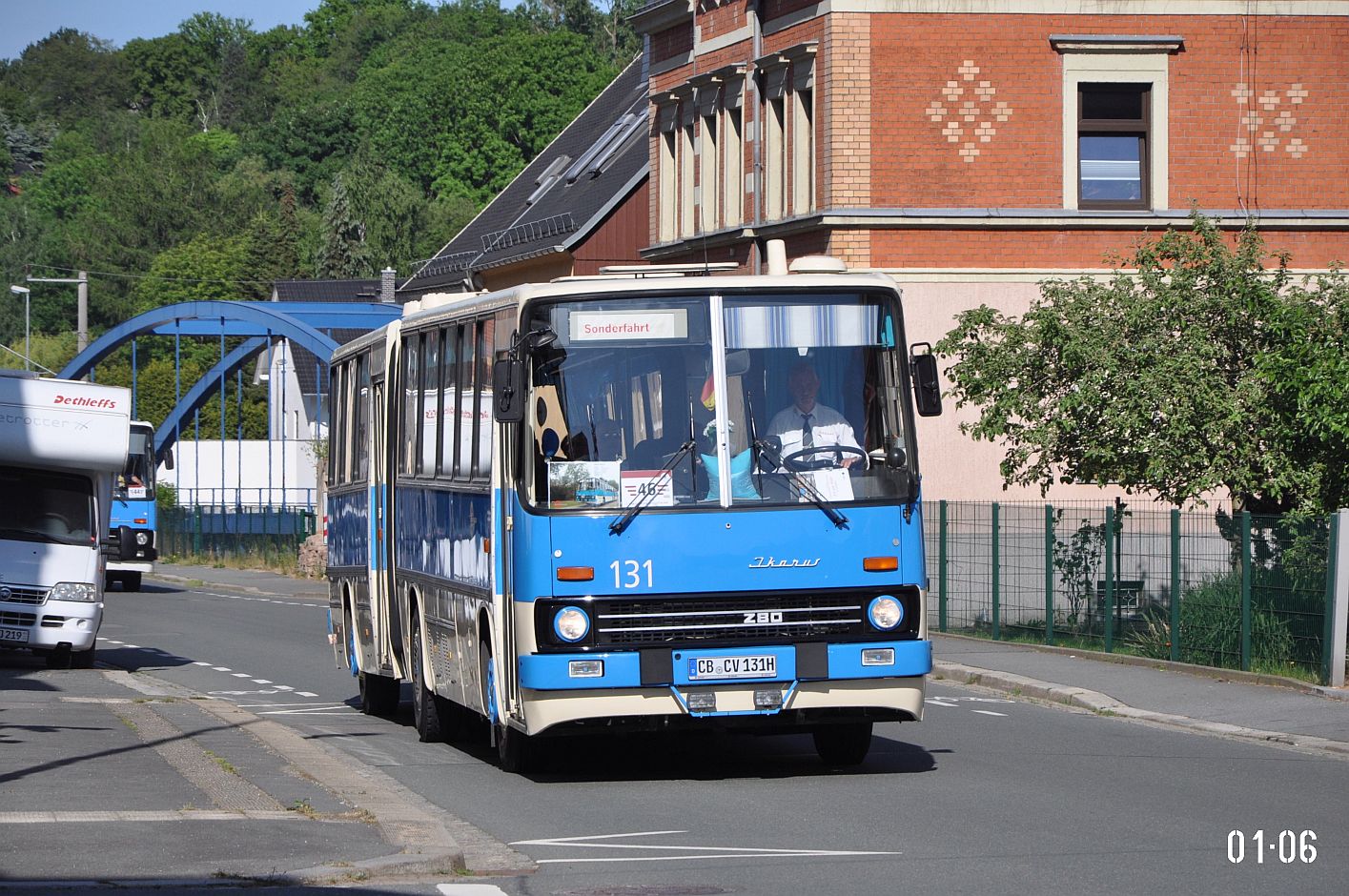 Бранденбург, Ikarus 280.03 № 131; Саксония — 7. Ikarus-Bus-Treffen in Deutschland — Chemnitz 03.06.2023