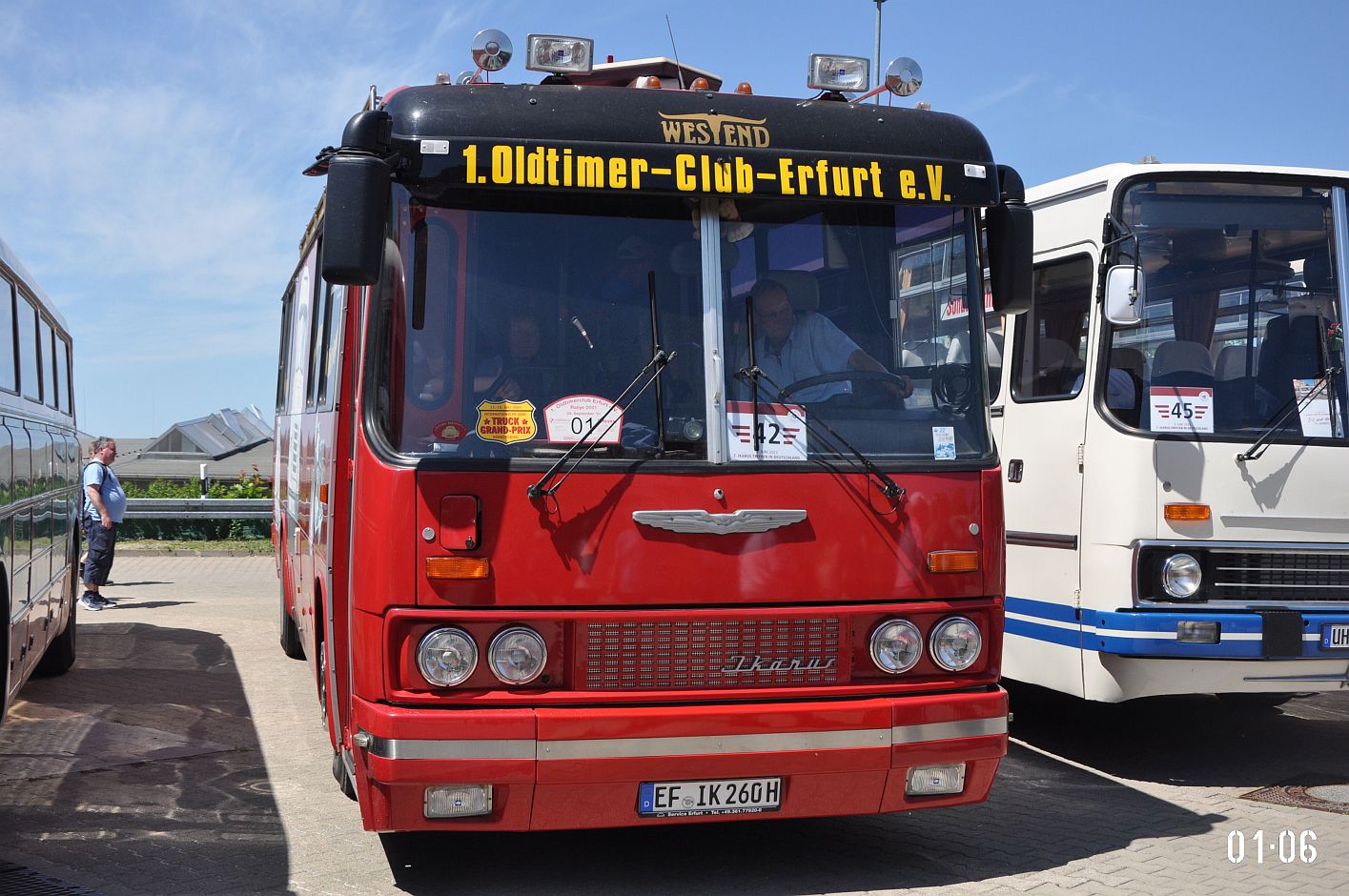 Тюрингия, Ikarus 260.43 № EF-IK 260H; Саксония — 7. Ikarus-Bus-Treffen in Deutschland — Chemnitz 03.06.2023