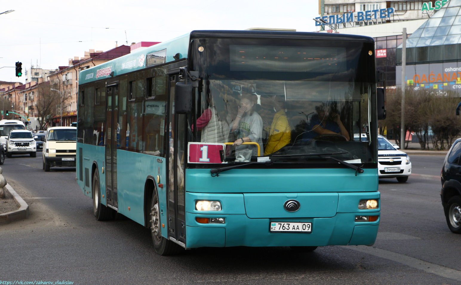 Карагандинская область, Yutong ZK6118HGA № 763 AA 09