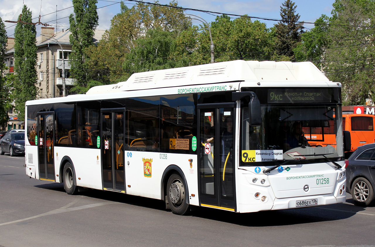 Воронежская область, ЛиАЗ-5292.67 (CNG) № 01258