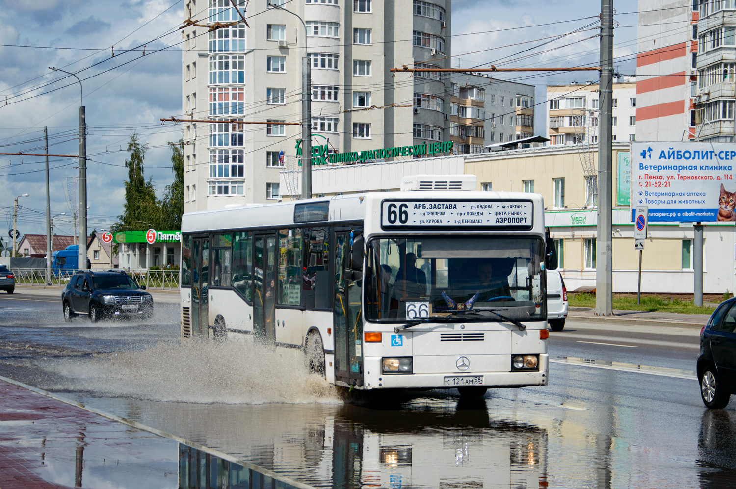 Penza region, Mercedes-Benz O405N2 (SAM) Nr. С 121 АМ 58