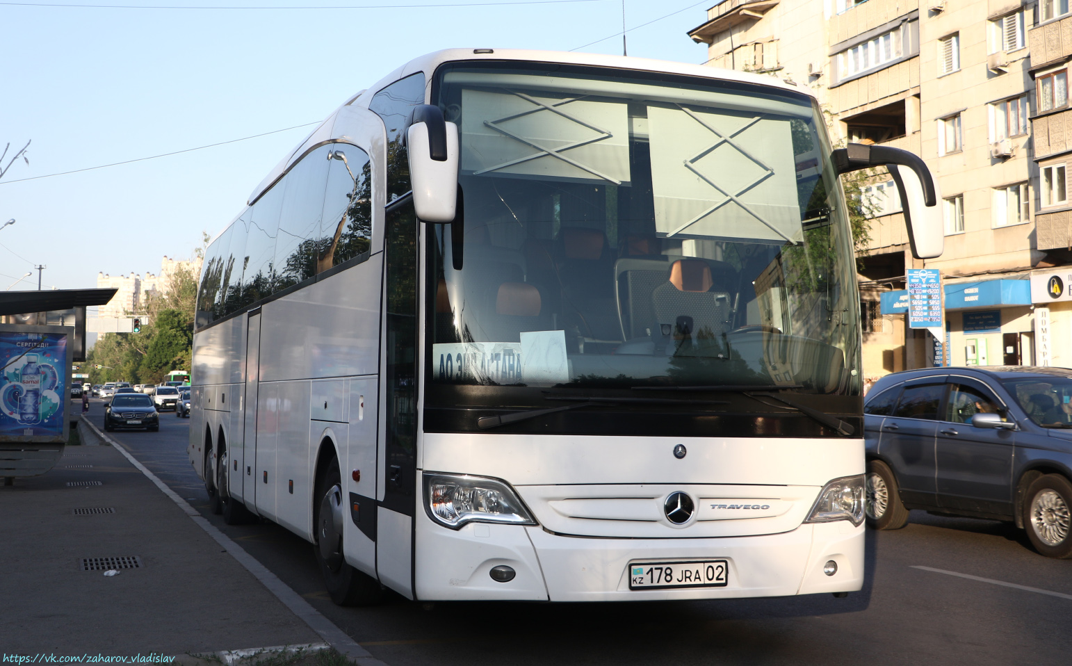 Алматы, Mercedes-Benz Travego II M 16RHD facelift № 178 JRA 02