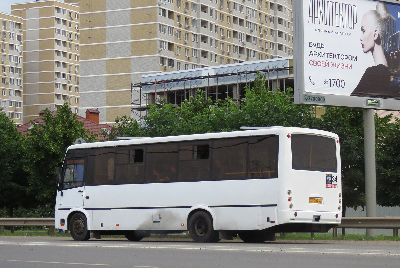 Краснодарский край, ПАЗ-320414-05 "Вектор" (1-2) № АМ 287 23