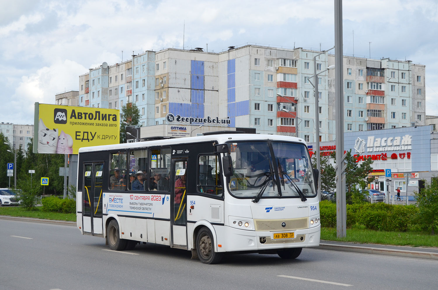 Тюменская область, ПАЗ-320414-04 "Вектор" (1-2) № 954