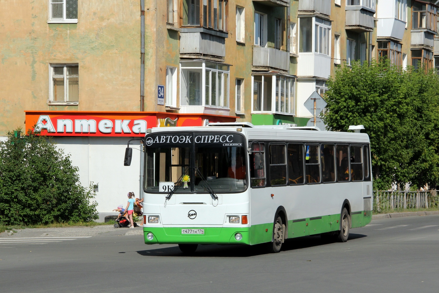 Челябинская область, ЛиАЗ-5256.35 № Т 477 ТН 174