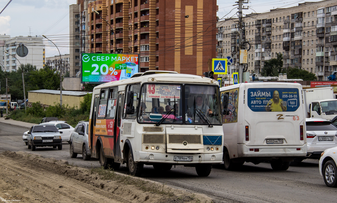 Новосибирская область, ПАЗ-32054 № Е 789 ВН 154