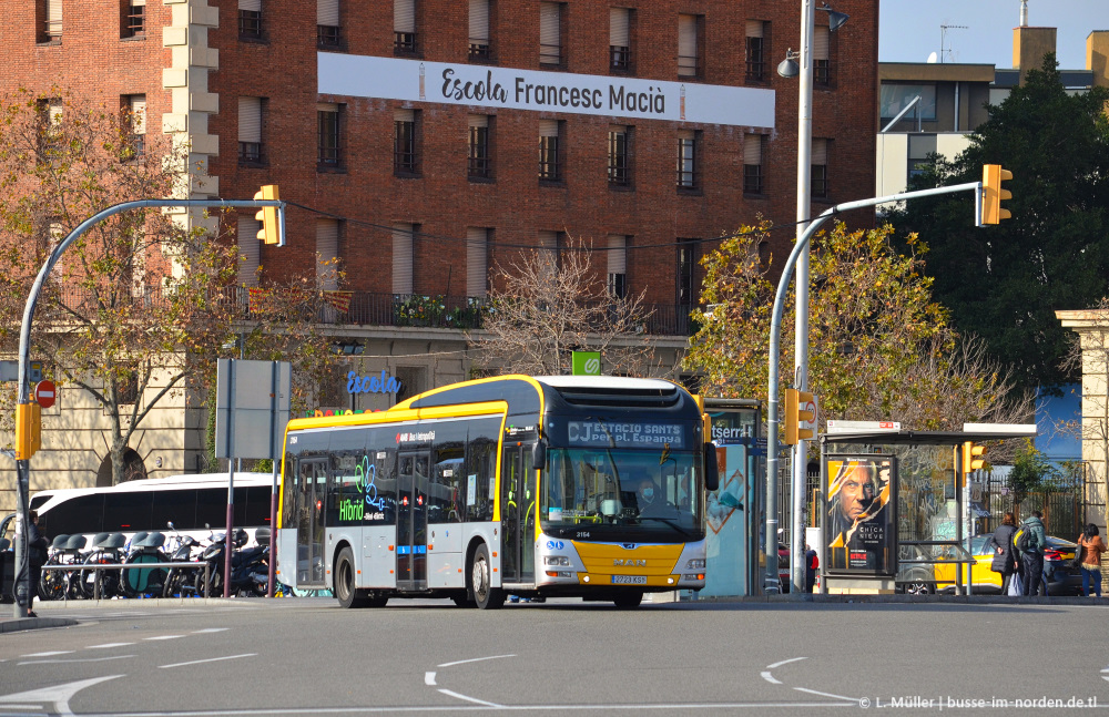 Španělsko, MAN A37 Lion's City Hybrid NL253 č. 3154