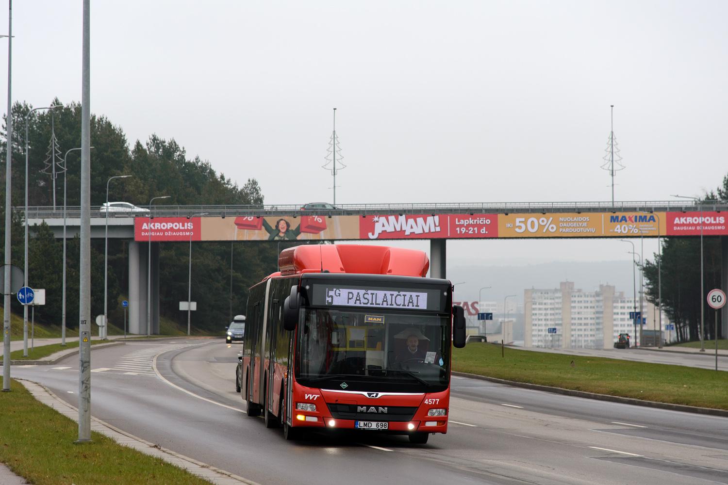 Lietuva, MAN A23 Lion's City G NG313 CNG Nr. 4577