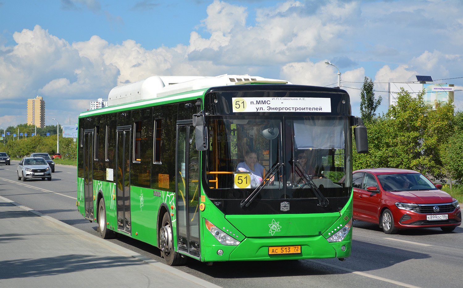 Тюменская область, Zhong Tong LCK6125HGAN № АС 513 72