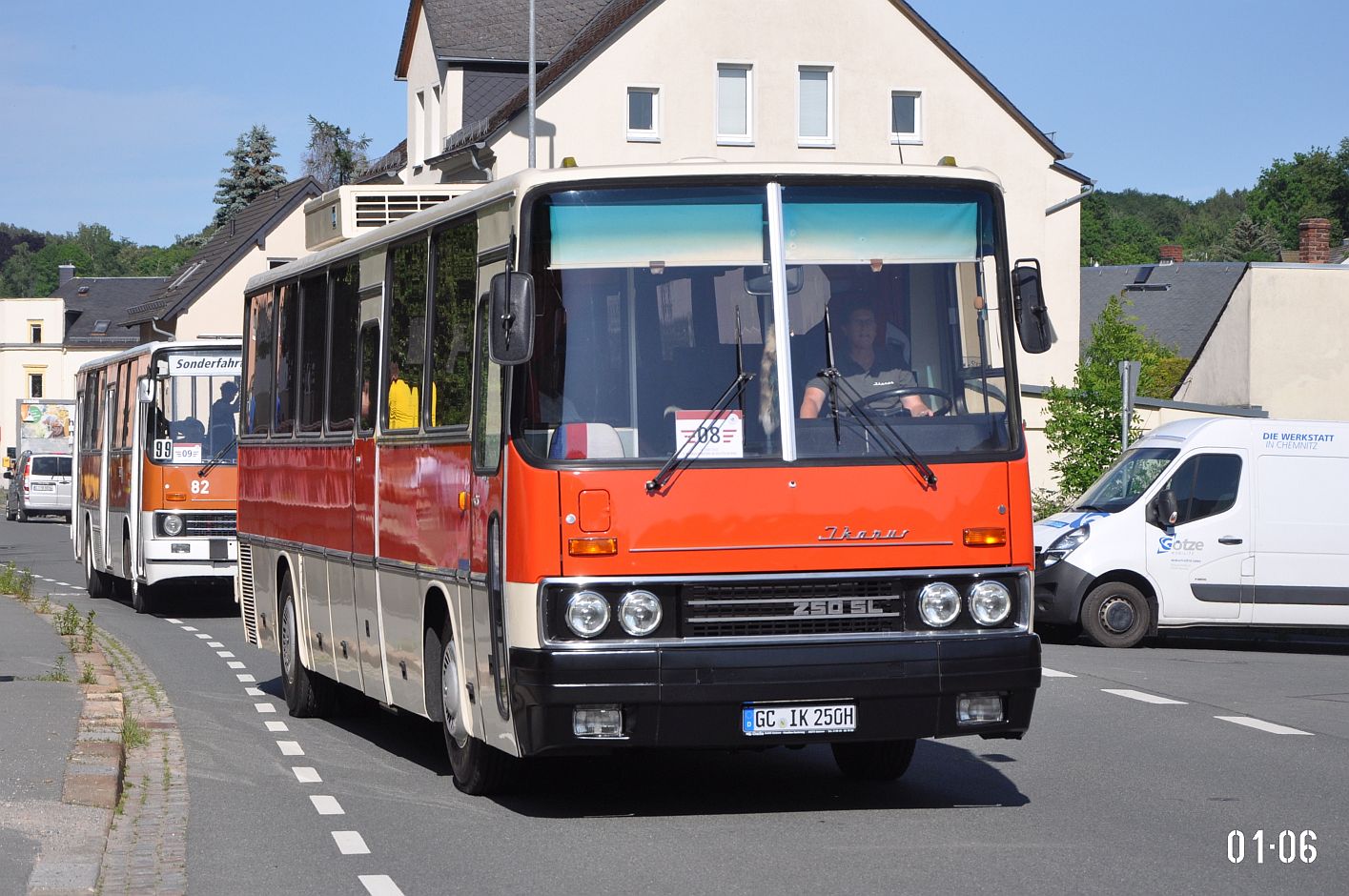 Saxony, Ikarus 250.72 Nr. GC-IK 250H; Saxony — 7. Ikarus-Bus-Treffen in Deutschland — Chemnitz 03.06.2023