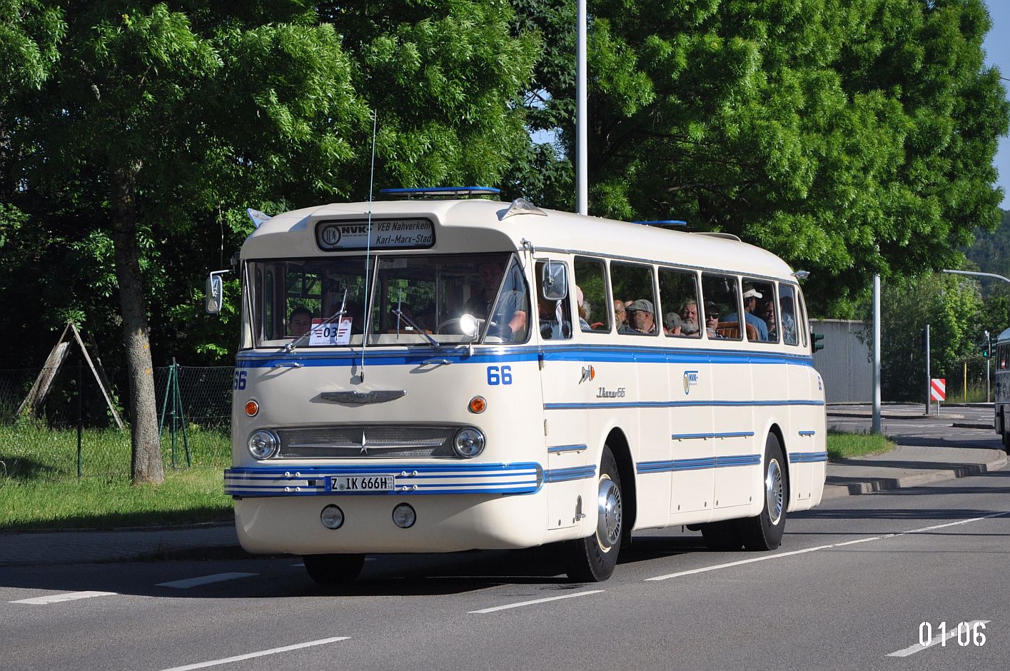 Sachsen, Ikarus  66.62 Nr. 66; Sachsen — 7. Ikarus-Bus-Treffen in Deutschland — Chemnitz 03.06.2023