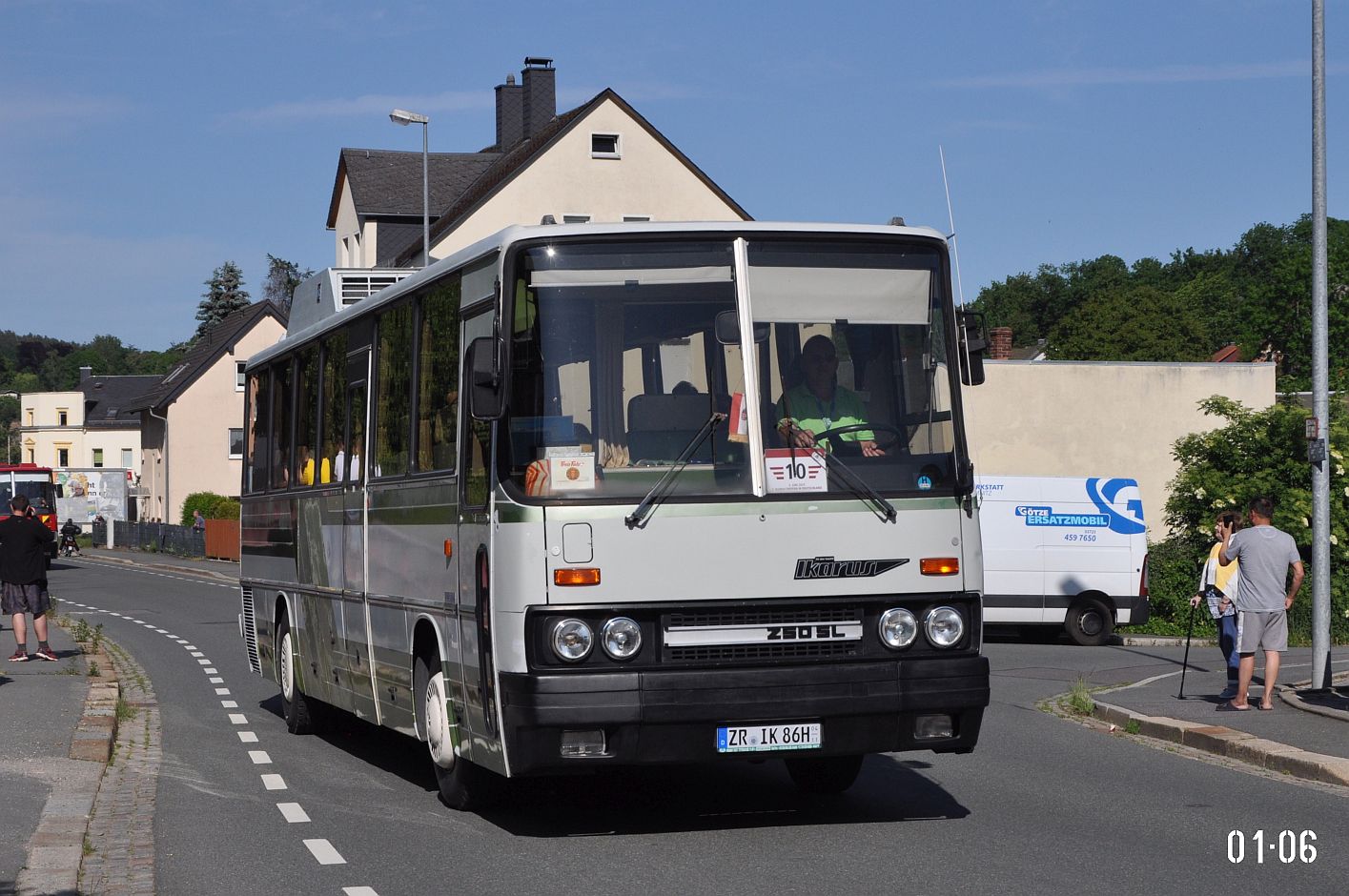 Durynsko, Ikarus 250 č. ZR-IK 86H; Sasko — 7. Ikarus-Bus-Treffen in Deutschland — Chemnitz 03.06.2023
