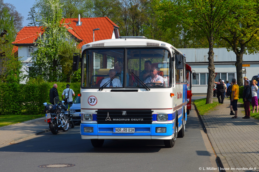 Нижняя Саксония, Magirus-Deutz 160 R81 № NOR-RB 81H; Нижняя Саксония — 1. Europatreffen historischer Omnibusse 21.04.2018 Einbeck PS.Speicher