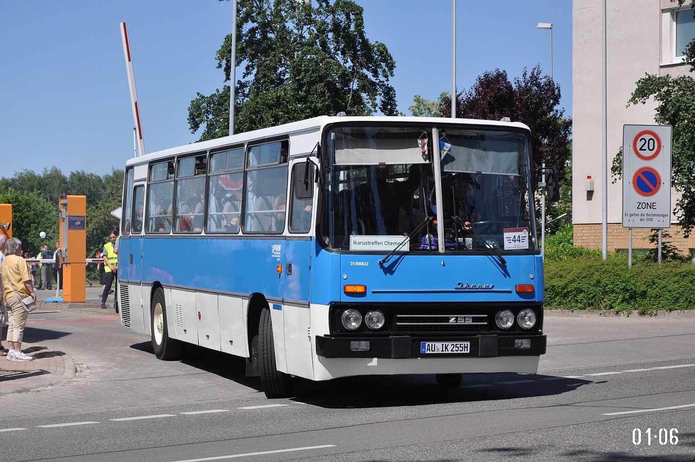 Sasko, Ikarus 255.70E č. 31/88822; Sasko — 7. Ikarus-Bus-Treffen in Deutschland — Chemnitz 03.06.2023