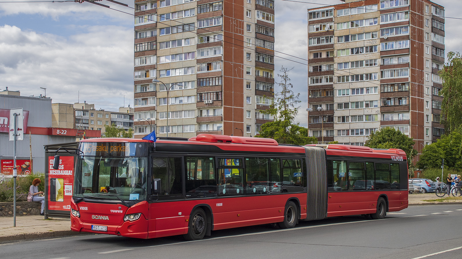 Litwa, Scania Citywide LFA Nr V8008