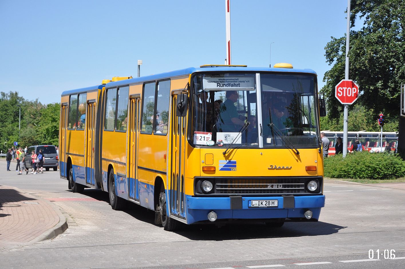 Saxony, Ikarus 280.02 Nr. 208; Saxony — 7. Ikarus-Bus-Treffen in Deutschland — Chemnitz 03.06.2023