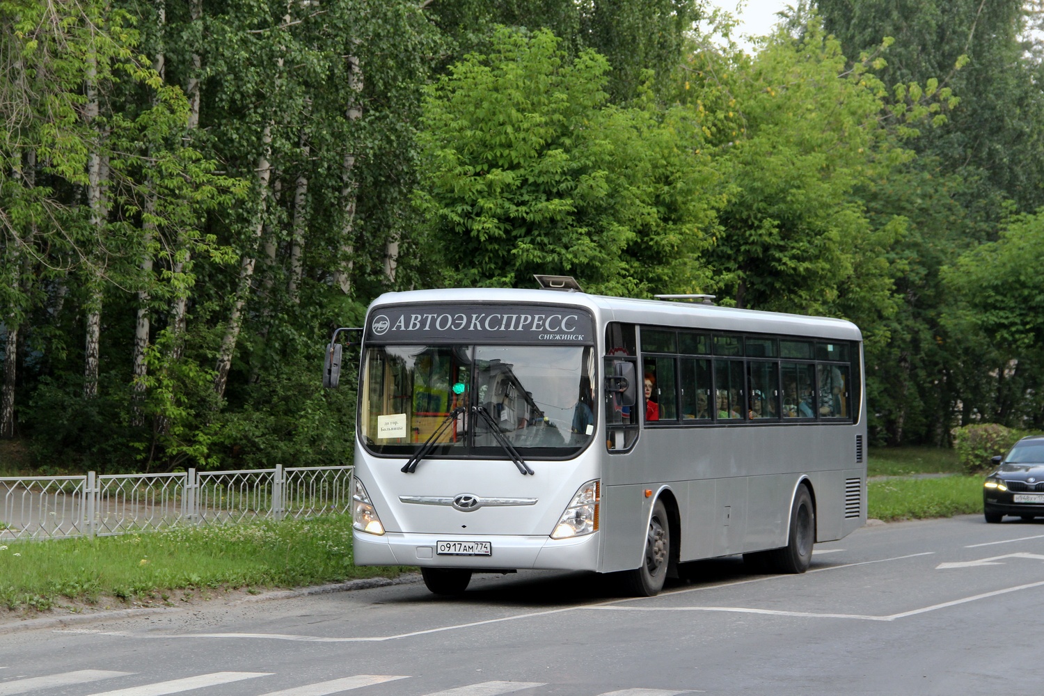 Челябинская область, Hyundai New Super AeroCity 1F/L № О 917 АМ 774