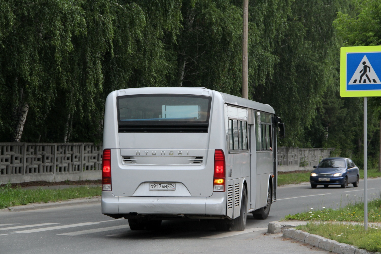 Челябинская область, Hyundai New Super AeroCity 1F/L № О 917 АМ 774