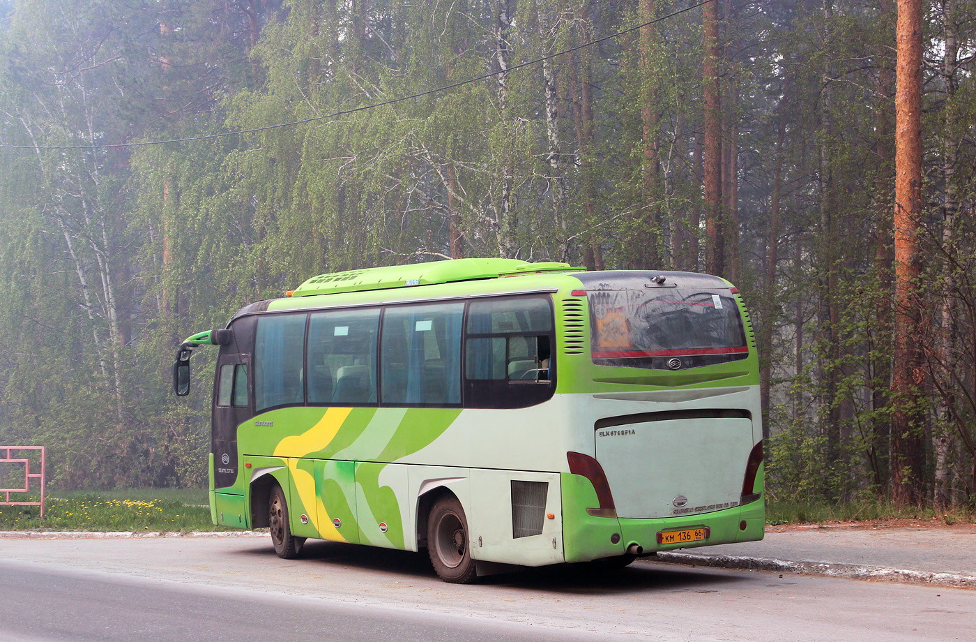 Свердловская область, Sunlong SLK6798F1A (Junma) № КМ 136 66