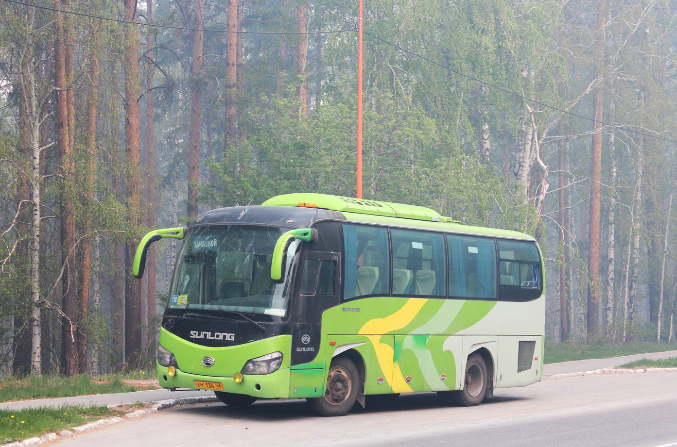 Свердловская область, Sunlong SLK6798F1A (Junma) № КМ 136 66