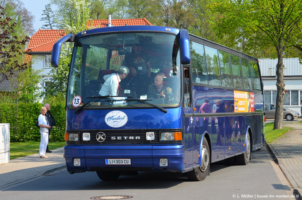 Австрия, Setra S215HD № LI 303 CU; Нижняя Саксония — 1. Europatreffen historischer Omnibusse 21.04.2018 Einbeck PS.Speicher