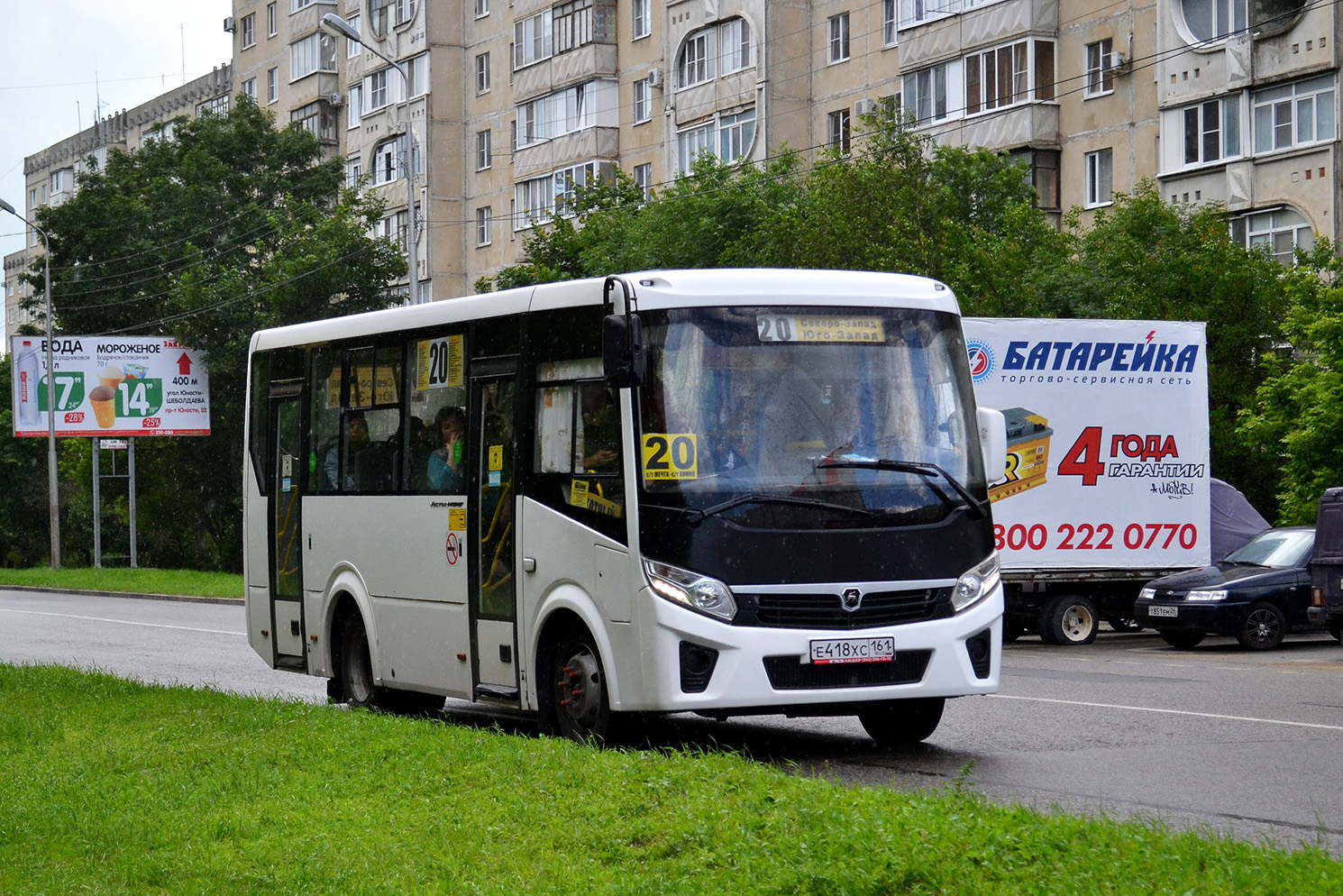 Stavropol region, PAZ-320405-04 "Vector Next" Nr. Е 418 ХС 161