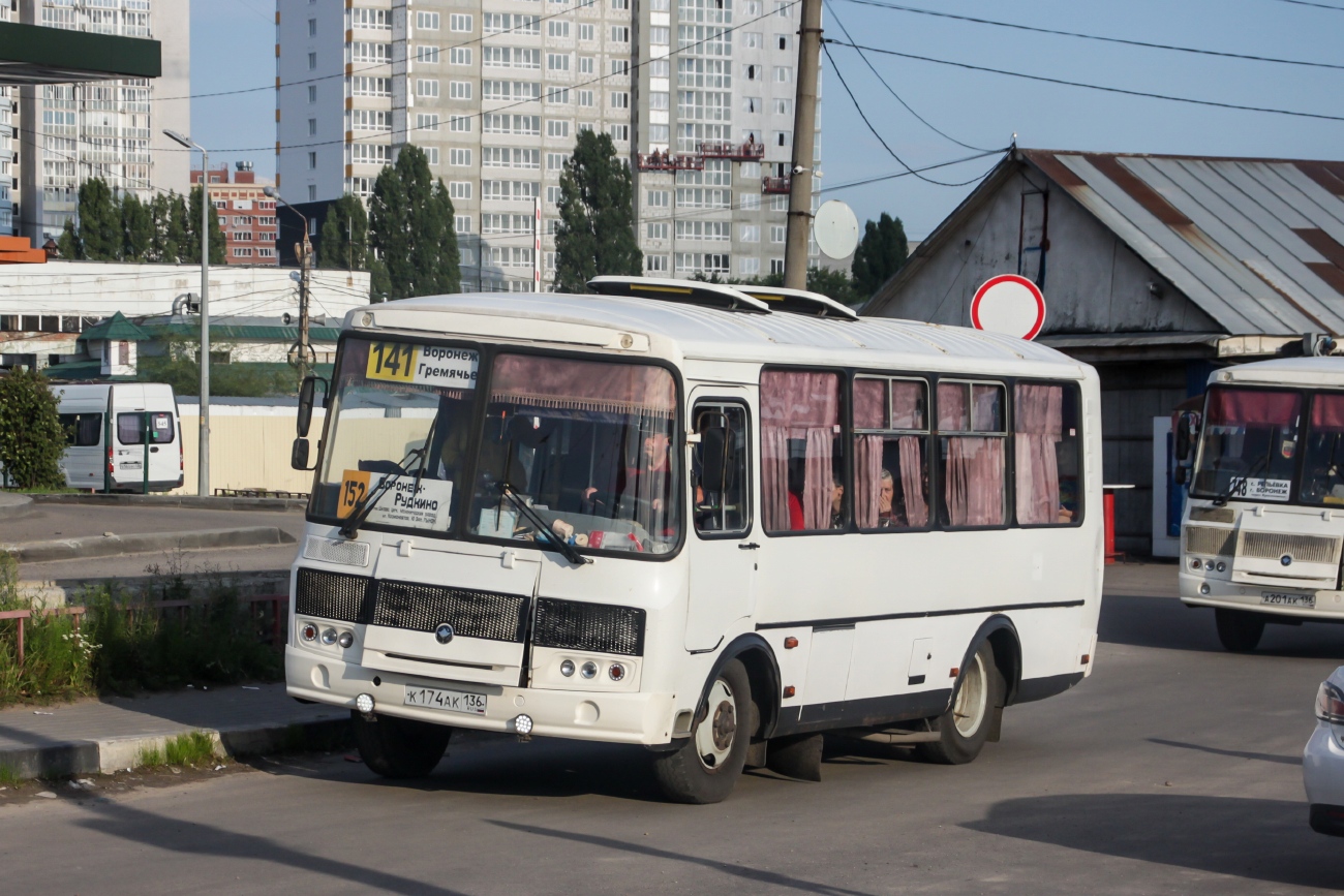 Воронежская область, ПАЗ-32054 № К 174 АК 136