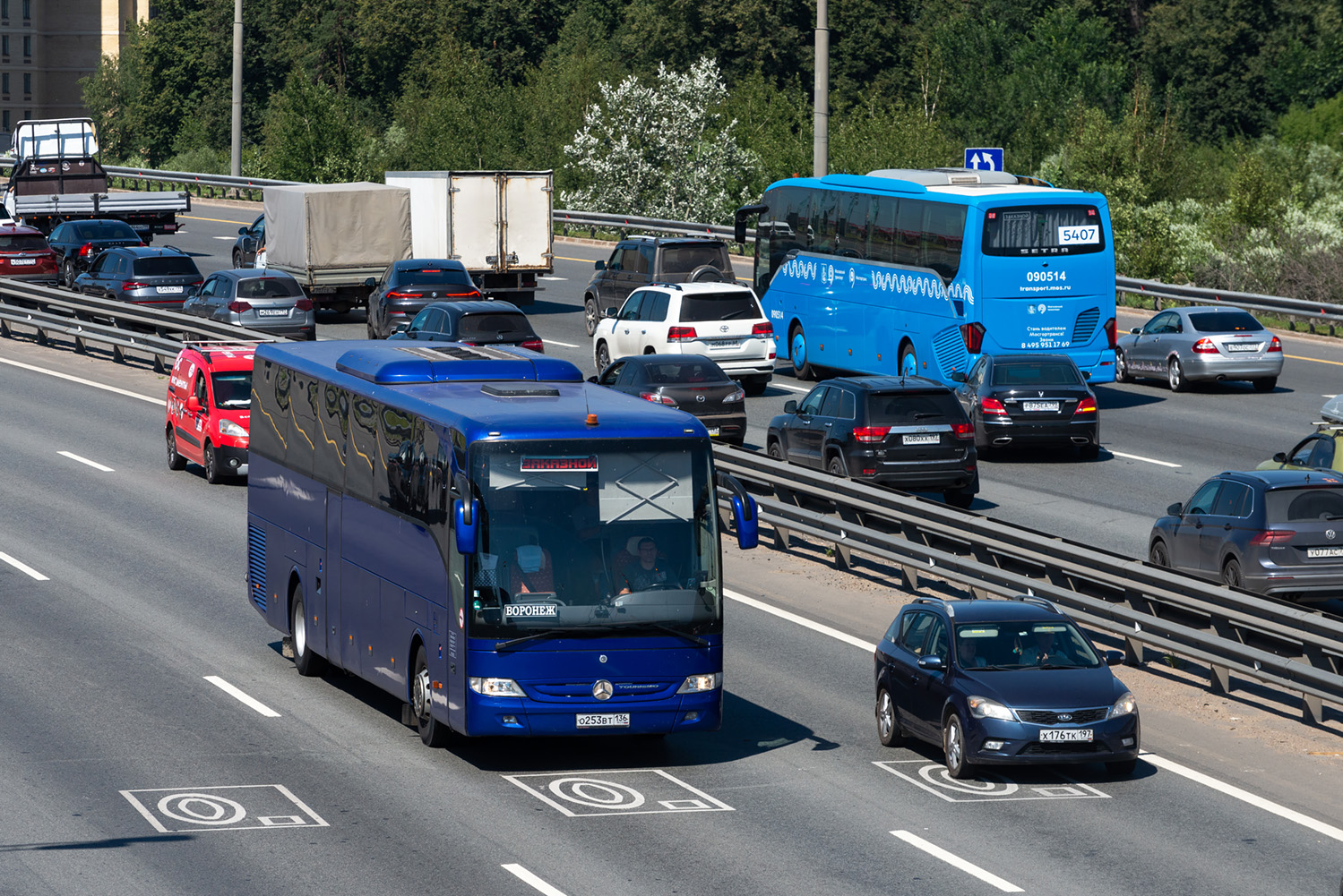 Воронежская область, Mercedes-Benz Tourismo II M/2 16RHD № О 253 ВТ 136