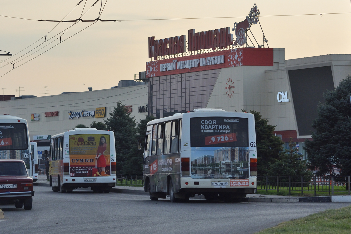 Краснодарский край, ПАЗ-320302-08 № М 741 ОВ 123; Краснодарский край, ПАЗ-320302-08 № М 740 ОВ 123