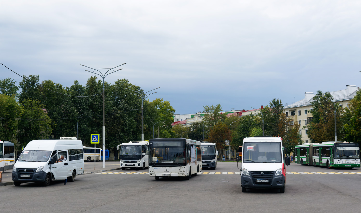 Московская область, ГАЗ-A65R52 Next № Р 144 КВ 790; Московская область, МАЗ-206.085 № А 882 НВ 799; Московская область, Луидор-225019 (ГАЗ Next) № К 072 УК 750; Московская область — Автовокзалы, автостанции, конечные станции и остановки