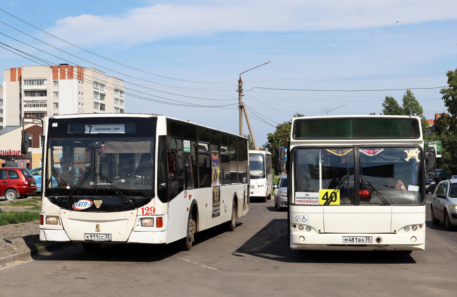 Vologda region, VMZ-4252 "Olimp" č. 129; Vologda region, MAZ-103.468 č. М 481 ВА 35