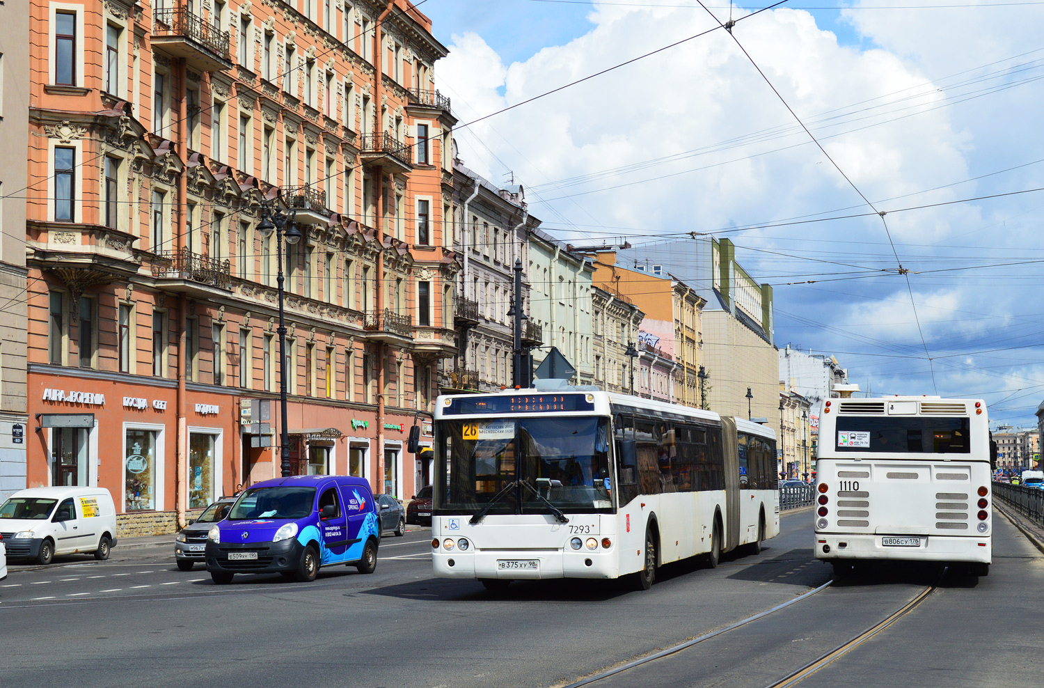 Санкт-Петербург, ЛиАЗ-6213.20 № 7293; Санкт-Петербург, ЛиАЗ-5292.60 № 1110