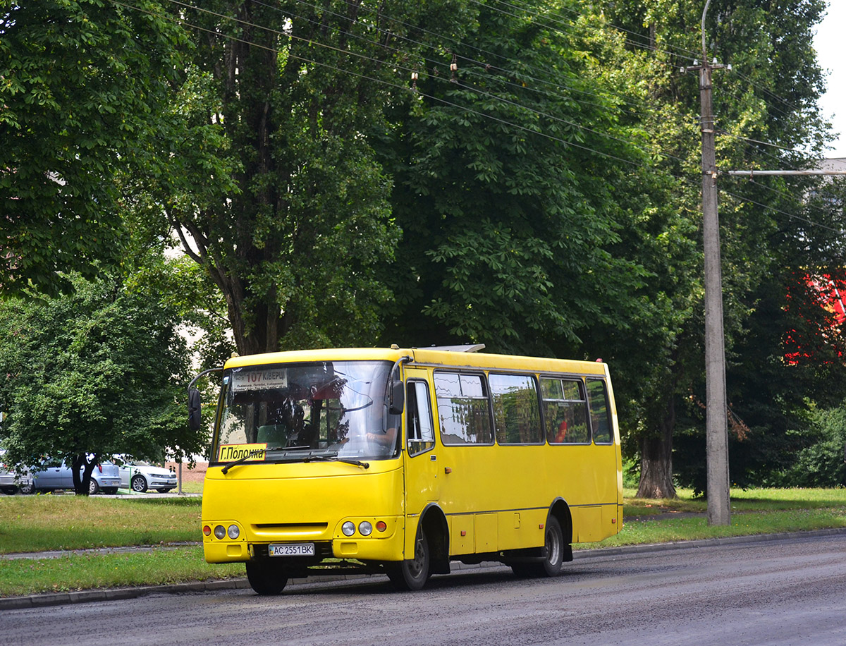 Волынская область, Богдан А09202 (ЛуАЗ) № AC 2551 BK