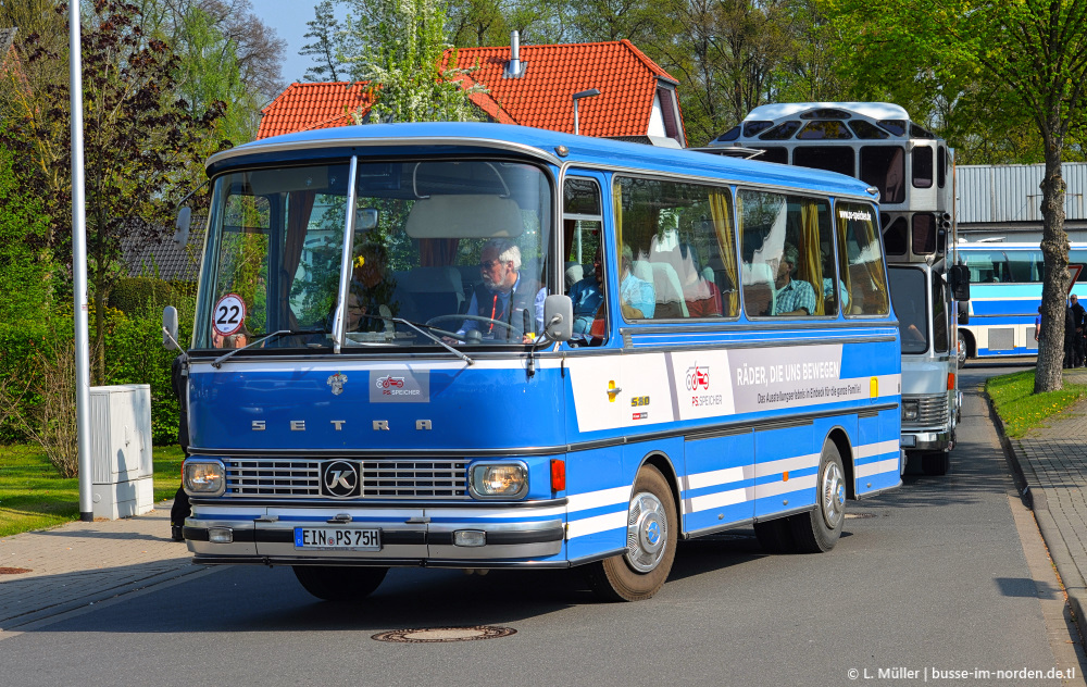 Lower Saxony, Setra S80 № EIN-PS 75H; Lower Saxony — 1. Europatreffen historischer Omnibusse 21.04.2018 Einbeck PS.Speicher