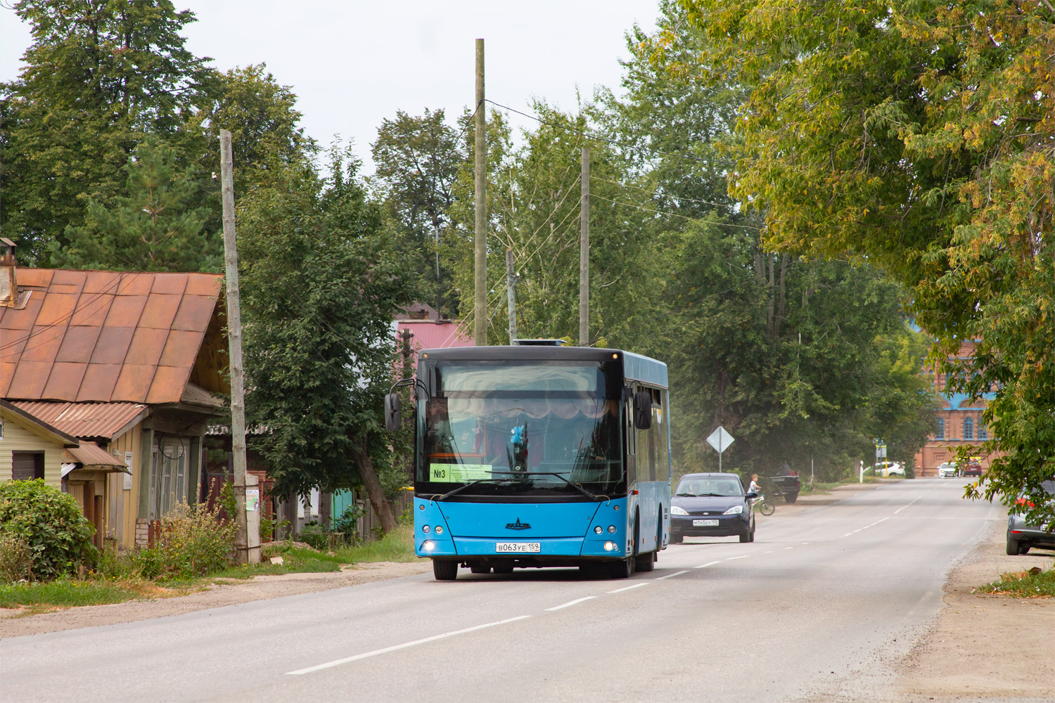 Пермский край, МАЗ-206.060 № В 063 УЕ 159