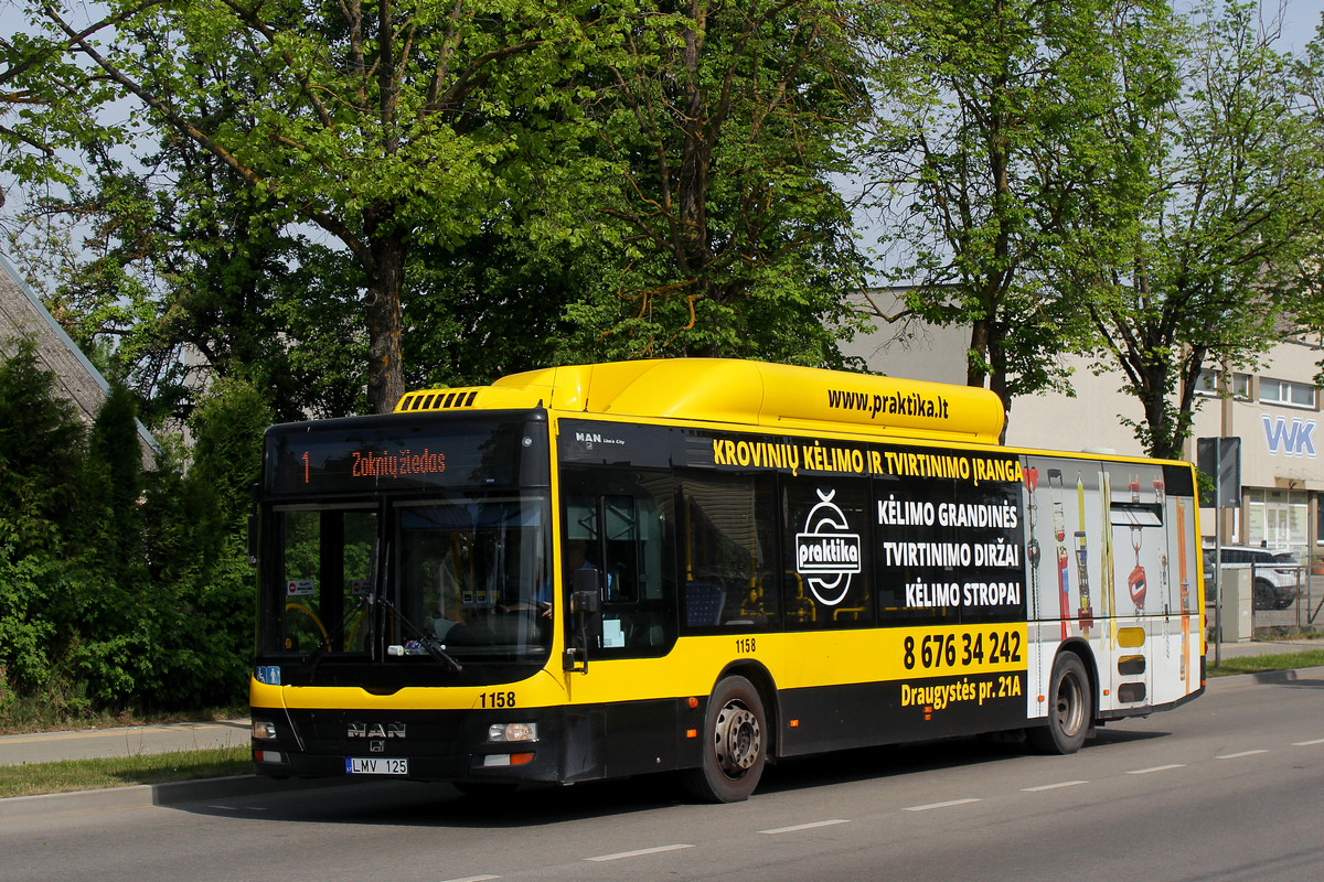 Литва, MAN A21 Lion's City NL243 CNG № 1158