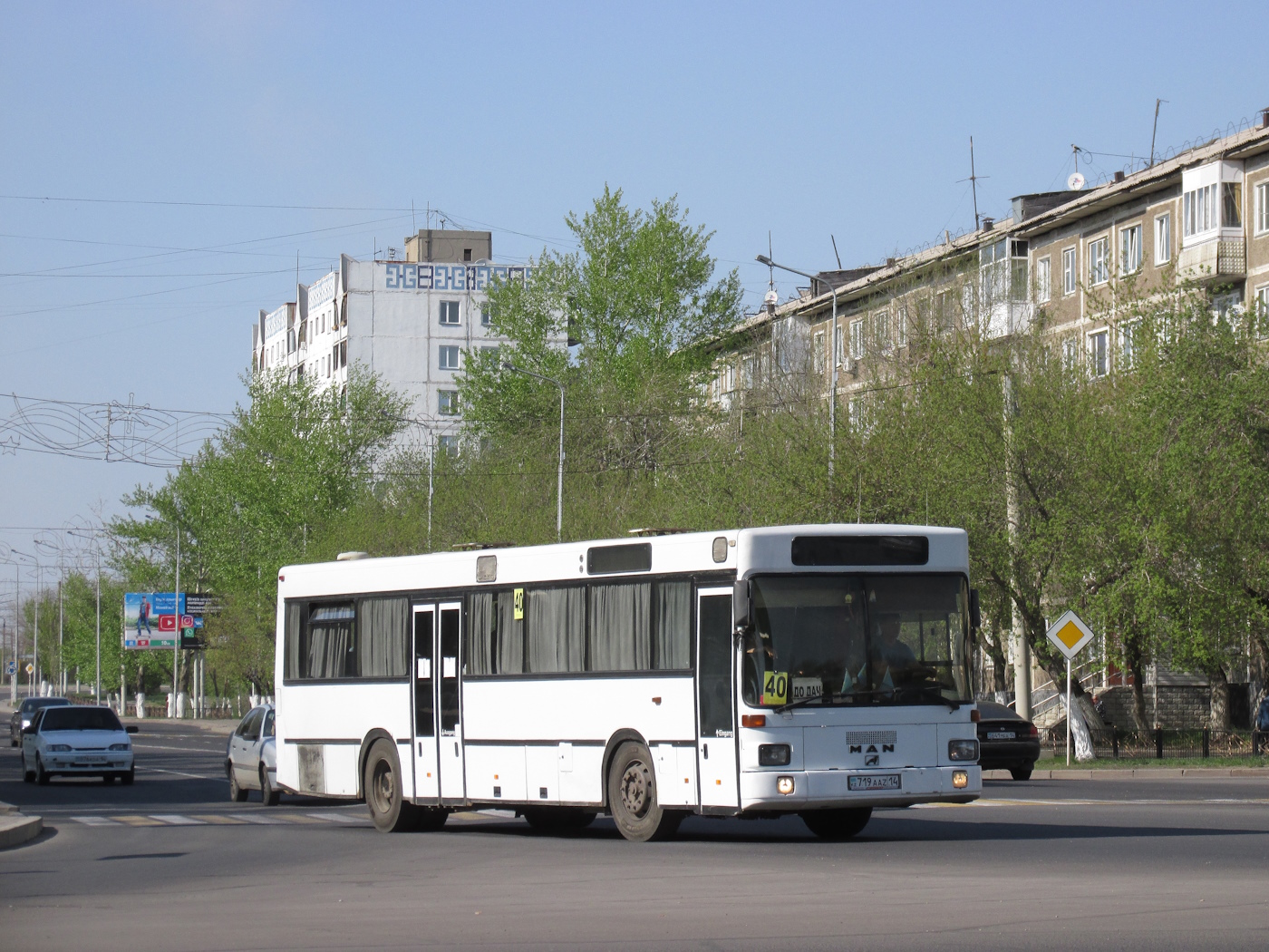 Pavlodar province, MAN 888 SÜ242 # 719 AAZ 14