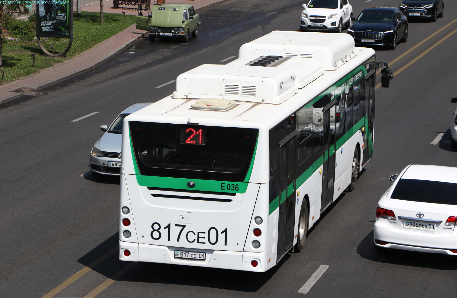 Астана, Yutong E12LF (ZK6128BEVG) (СарыаркаАвтоПром) № E036