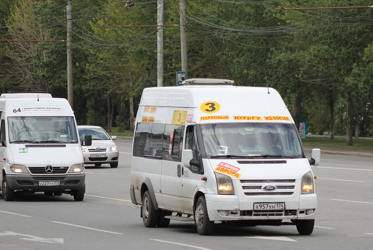 Челябинская область, Нижегородец-222702 (Ford Transit) № Х 957 ХН 174